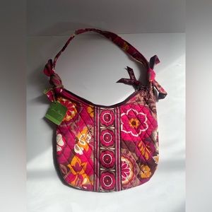 Vera Bradley Handbag Olivia Retired Pink Carnaby Print  Quilted Purse Small NWT